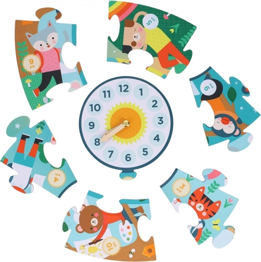 Interaktív óra mozgatható mutatókkal