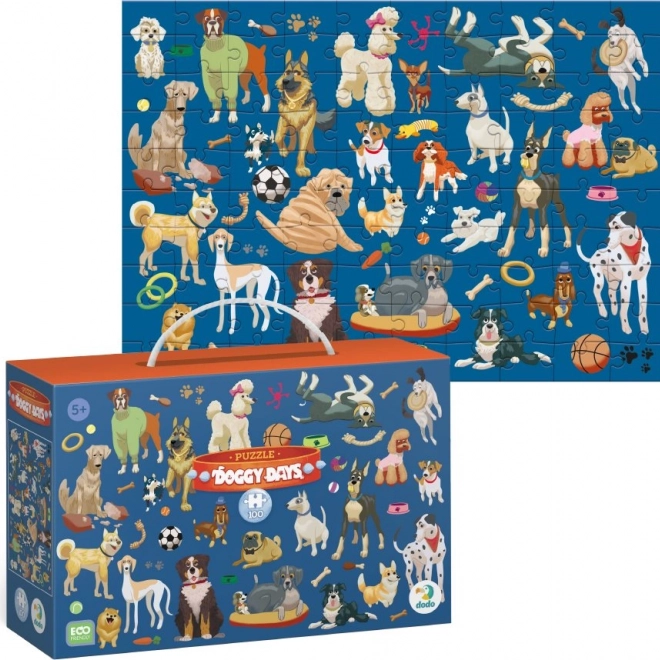 Kutyás Puzzle 100 darabos