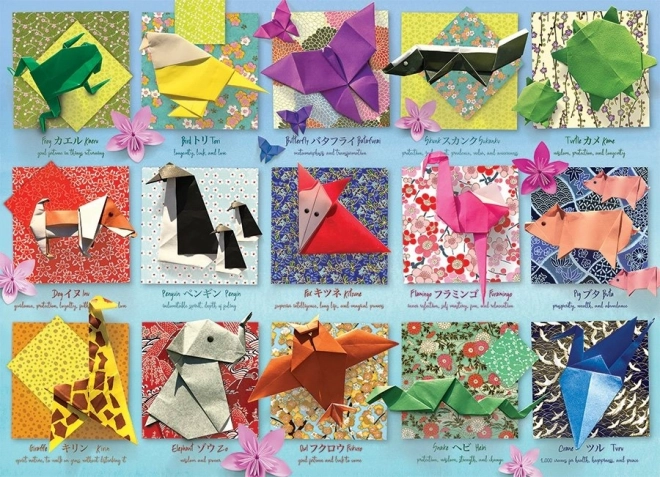 Cobble Hill origami állatok puzzle 500 darabos