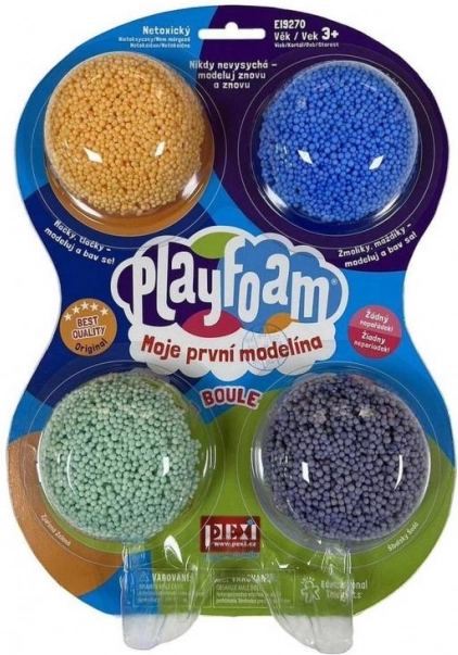 PlayFoam habgyurma - fiú színek 4 csomag