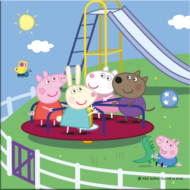 Peppa malac nyaralás puzzle 3x55 darab