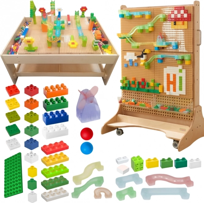 Építő készlet golyópálya STEM Masterkidz 359 db