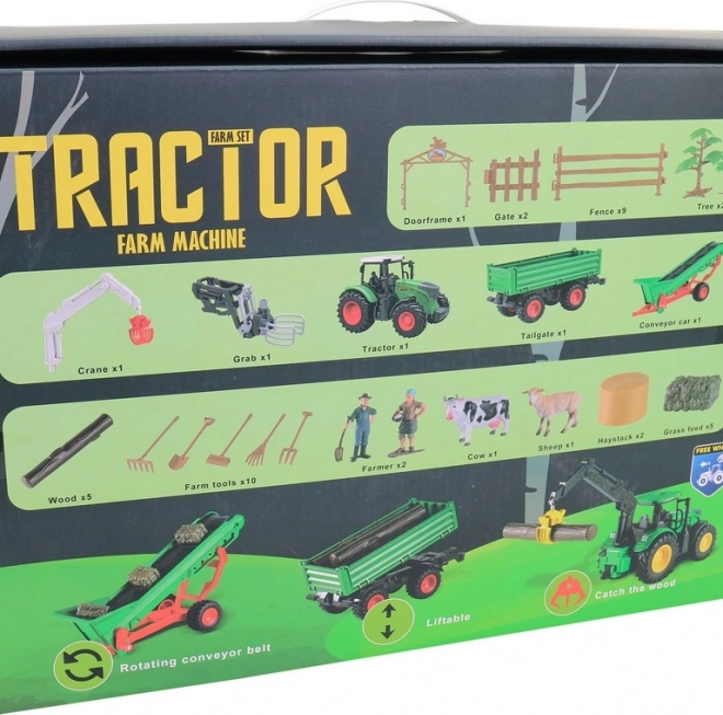 Traktor Farmával és Kiegészítőkkel Gyerekeknek