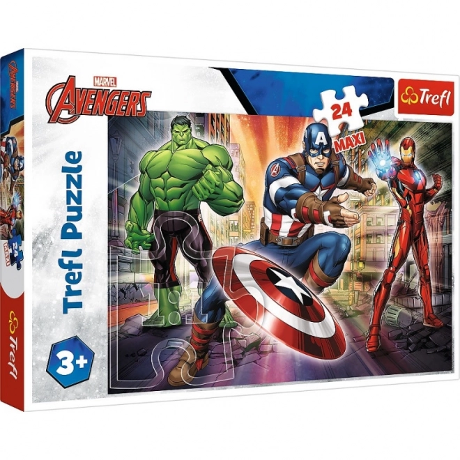 avengers világában maxi puzzle 24 darabos