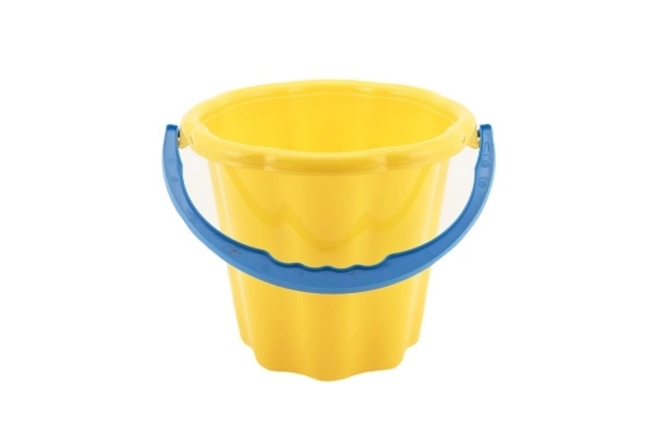 Műanyag homokvödör 19cm vegyes 4 szín 12h+