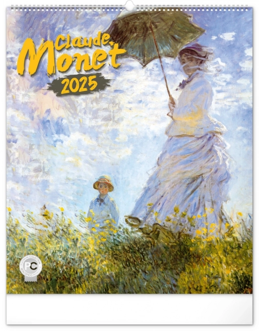 Claude Monet falinaptár 2025