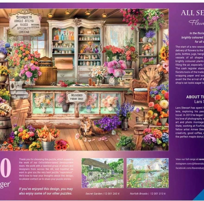 Romantikus Virágkertészet Puzzle 1000 Darabos