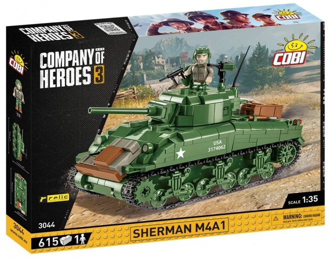 cobi coh sherman tank modell 615 darabos készlet