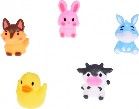 Gumi figurák farm állatok ujjra - 5 darabos készlet