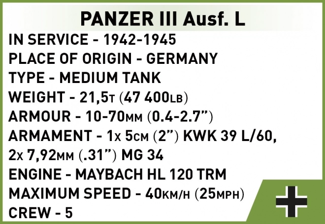 Panzer III Ausf. L tankmodell
