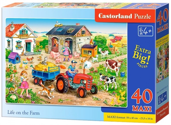 Maxi 40 darabos puzzle - Élet a farmon