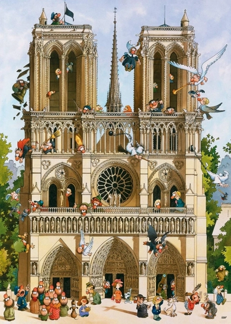 Heye puzzle cartoon classics: éljen a notre dame - 1000 darab