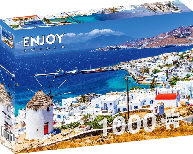 Mykonos-sziget puzzle 1000 darabos készlet