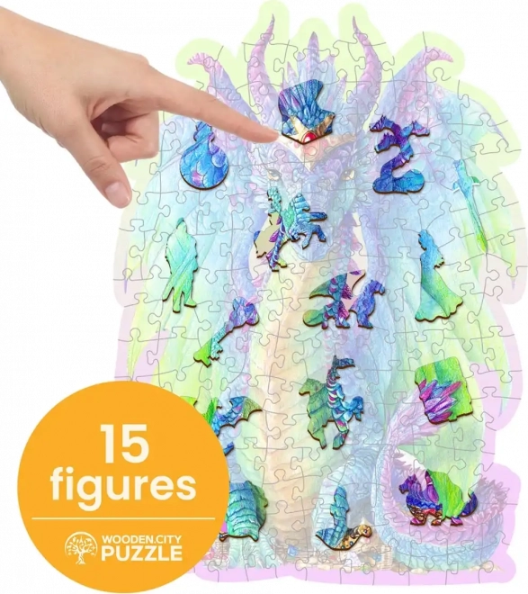 Fából készült puzzle - Fenséges sárkány