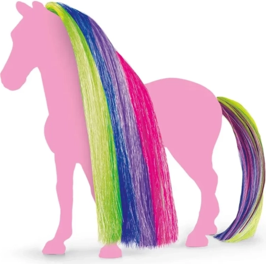 Kiegészítők lovakhoz – szivárvány sörény és farok SCHLEICH Horse Club