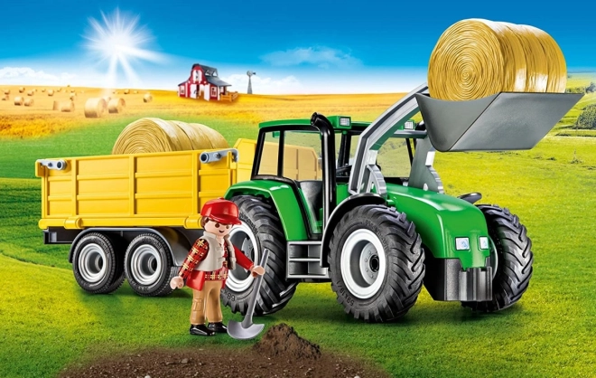 Szántóföld figura készlet 9317 Traktor utánfutóval