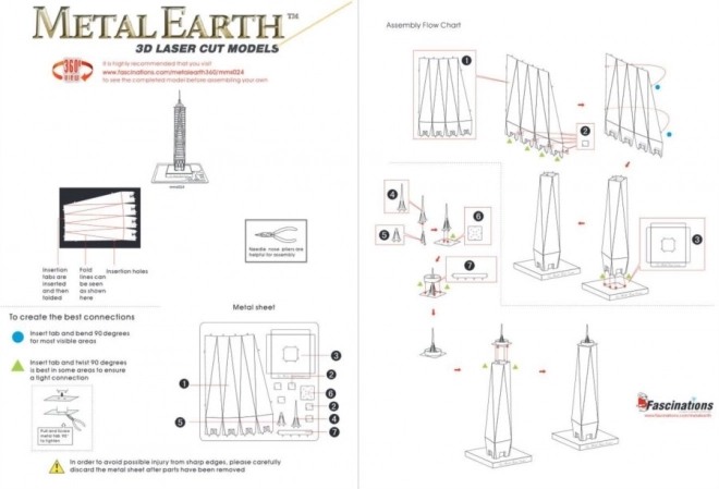 Metal Earth 3D Puzzle - One World Trade Center