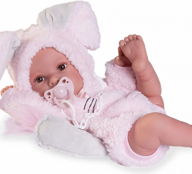 Realista baba újszülött Erika lágy vinilből 42 cm