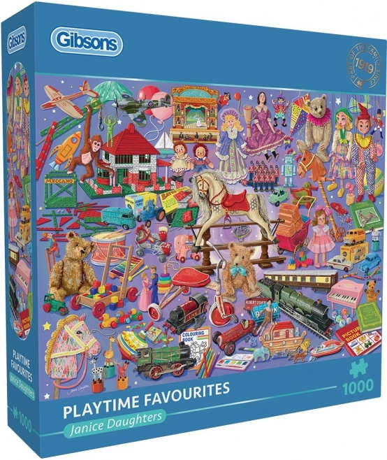 Puzzle kedvenc játékok 1000 darabos