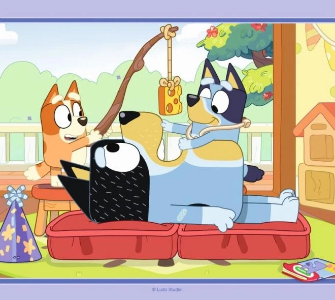 Puzzle 4v1 Bluey a Ravensburger