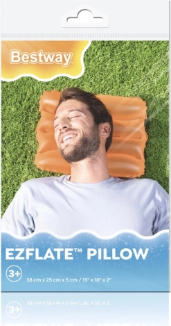 Bestway narancssárga felfújható párna 38 x 25 cm