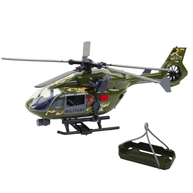Katonai helikopter fényekkel és hangokkal 1:12