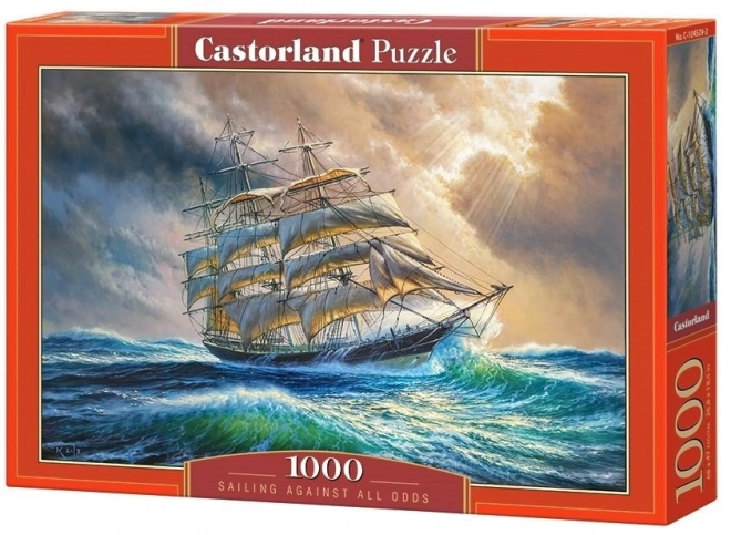 Vitorlás hajó a tengeren puzzle - 1000 darabos