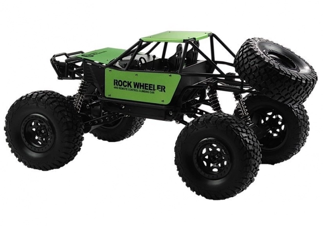 Zöld távirányítós monster truck rugókon