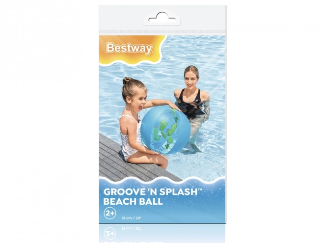 Bestway színes strandlabda könnyű felfújható 51cm kaktuszokkal