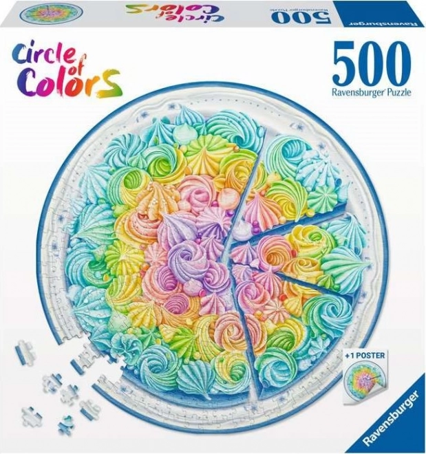 Ravensburger színes paletta 500 darabos puzzle - süti