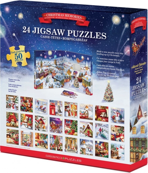 Adventi naptár puzzle: karácsonyi emlékek