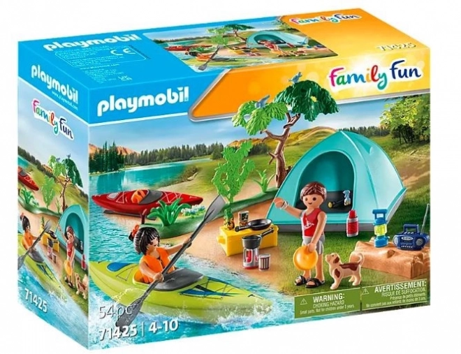 Családi kempingezés sátorral - PLAYMOBIL