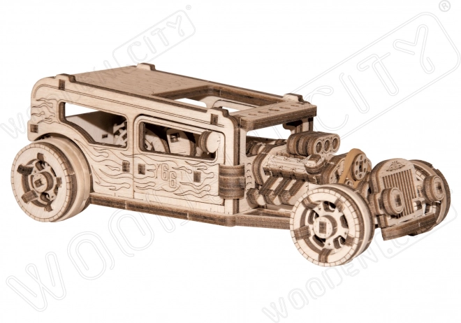 Fa 3D kirakó - Hot Rod autó