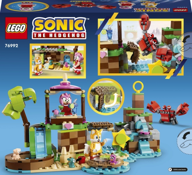 Amy és Sonic állatmentő szigete LEGO készlet