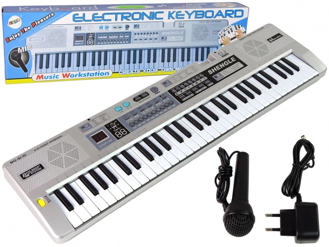 Gyerek keyboard mikrofonnal 61 billentyűvel