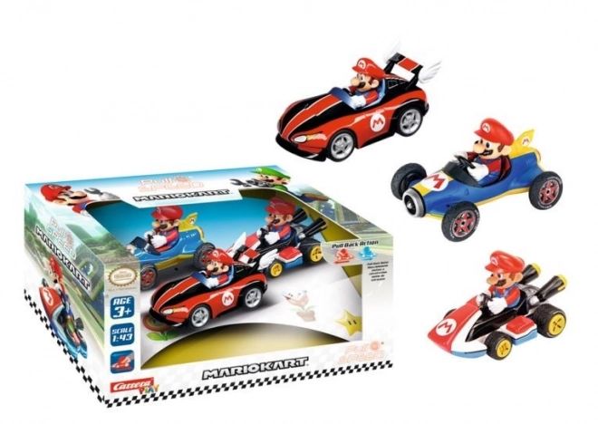 Mario Kart járműkészlet - 3 darabos húzó és gyorsítósorozat