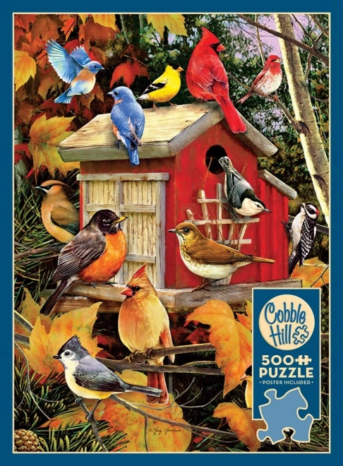 Cobble Hill őszi madáretető puzzle 500 darab