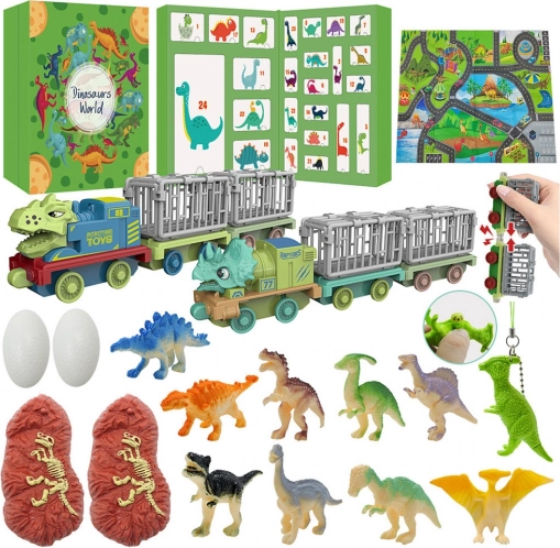 Adventi naptár gyerekeknek - Dinoszauruszok és játékok