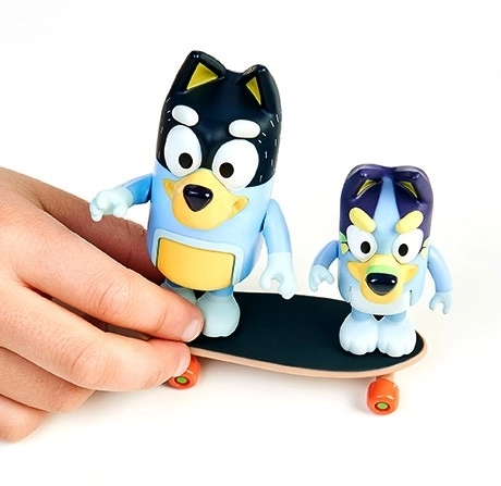 Bluey Figurák 2pak Gördeszkázás