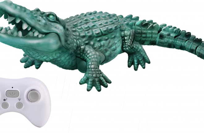 RC krokodil a vízben 35cm