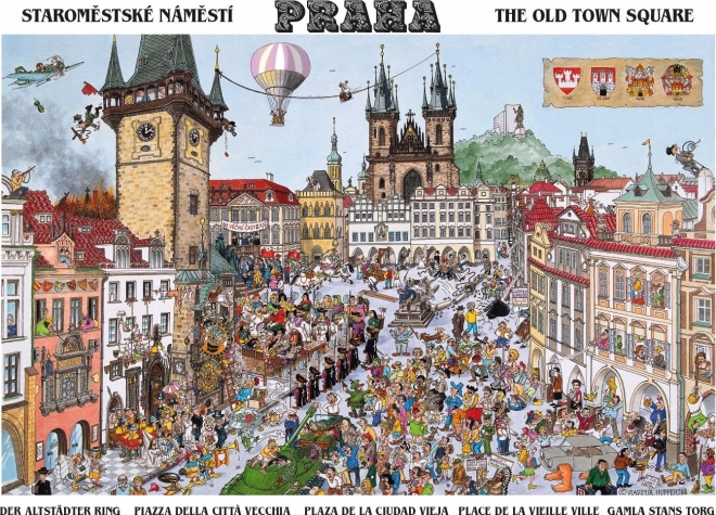 Dino puzzle staroměstské náměstí 1000 darabos