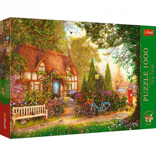 Trefl prémium plus 1000 darabos puzzle - Tea Time - Nádtetős házikó