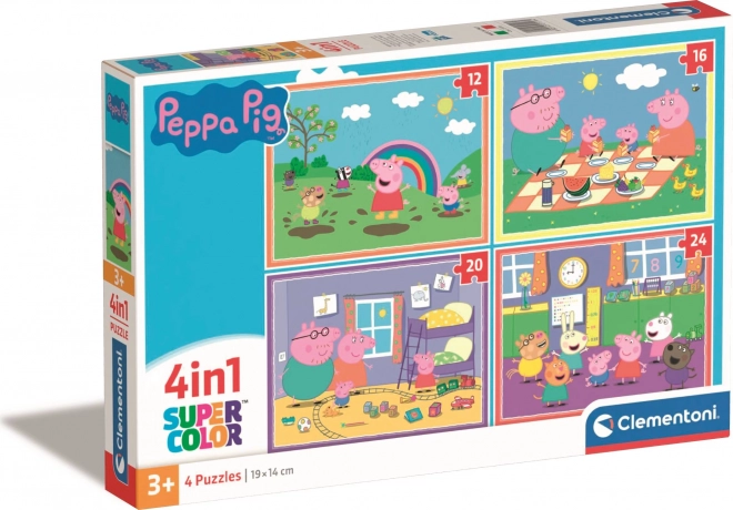 Clementoni peppa malac 4 az 1-ben puzzle készlet