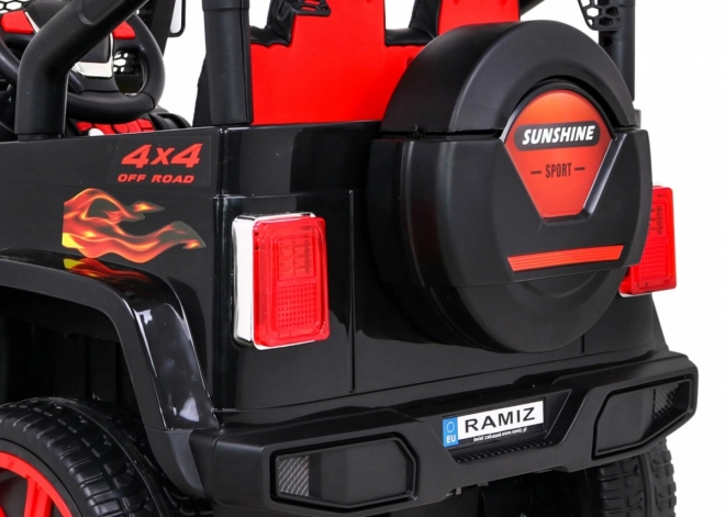 Terén jármű Raptor Drifter Flames + Távirányítás + Hajtás 4x4 + Tároló hely + Lassú indítás + MP3 LED