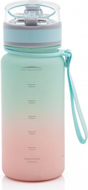 ASTRA Egészséges vizespalack Aqua Pure 400ml – Rózsaszín-menta