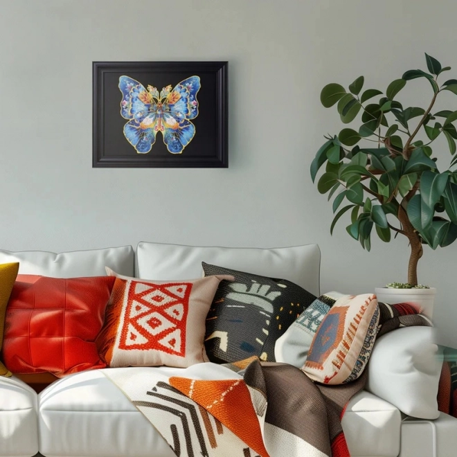 Fa puzzle Morpho Helena pillangó