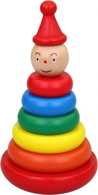 Fa karikák pálcikán 17 cm
