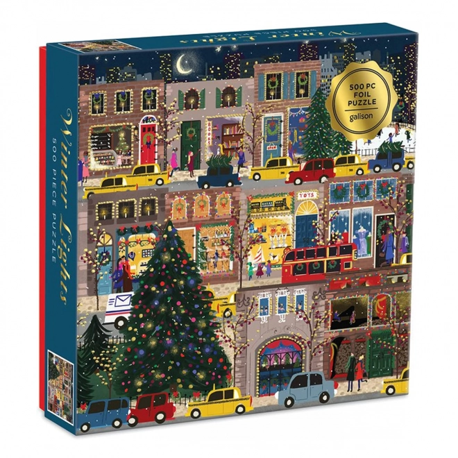 Galison puzzle Téli fények 500 darab