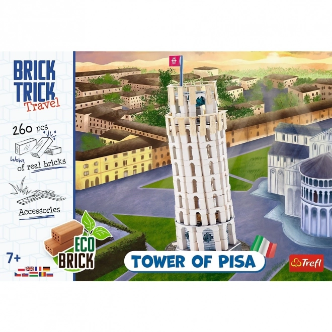 TREFL Brick Trick Pisa ferde torony építőjáték