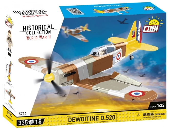 Cobi Dewoitine D.520 repülőgép modell